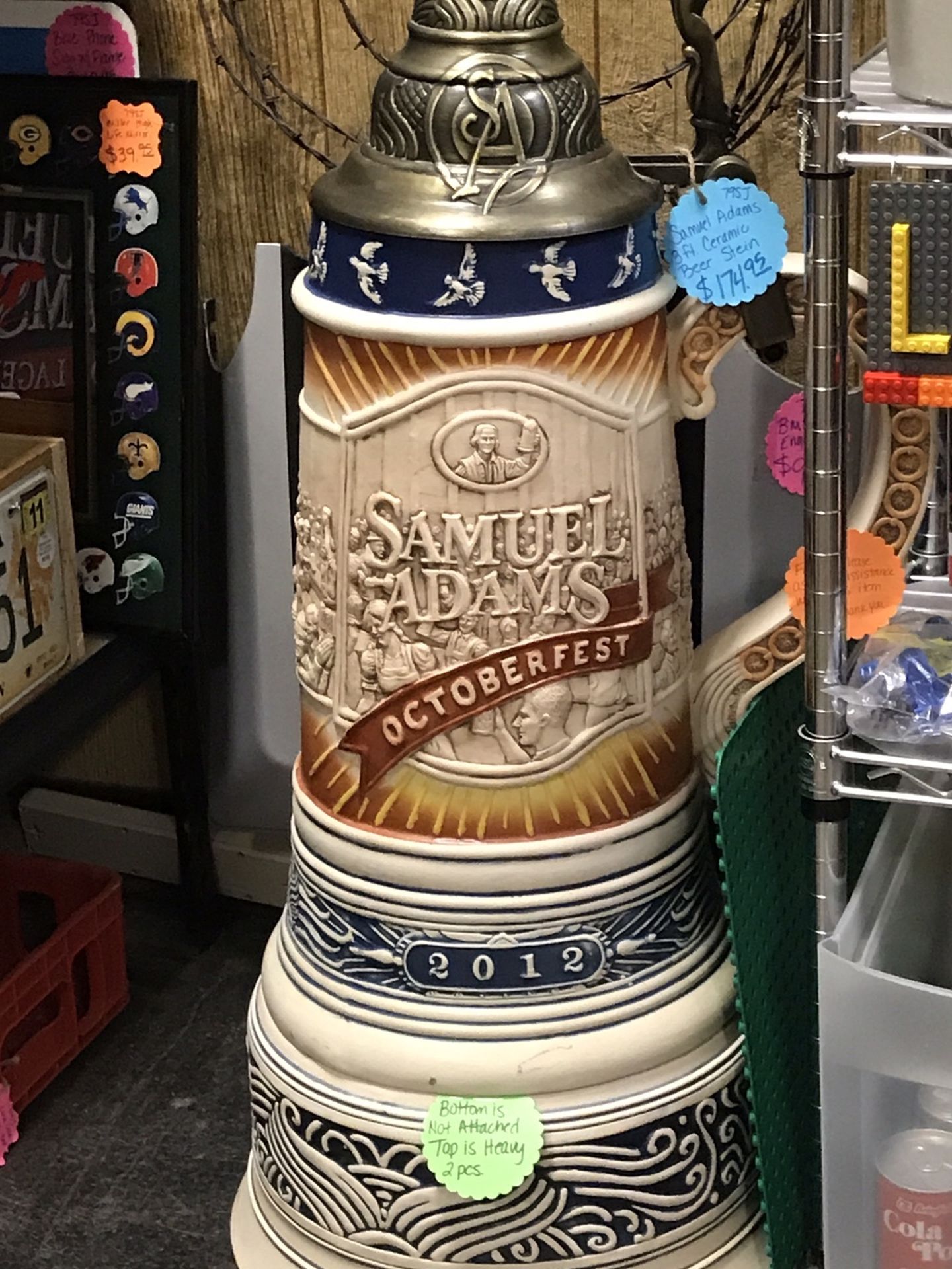 Samuel Adams 3ft. Ceramic Beer Stein for Sale in Colorado Springs, CO ...