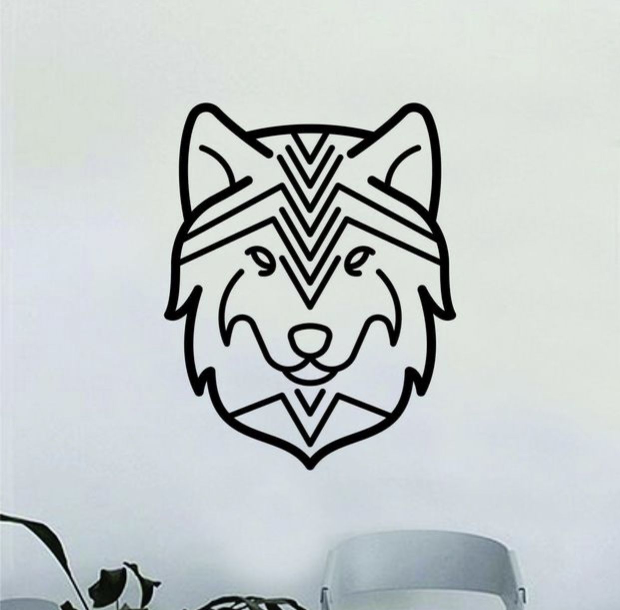PRE MADE Wall Decal Home Decor Wolf
