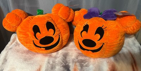 Mickey and Minnie Mouse Halloween Plush Pillows