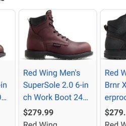 Redwing Boots, brown leather sz 11