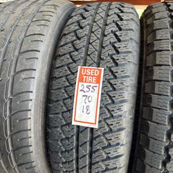 255/70/18 one tire used good condition 🛞🦈