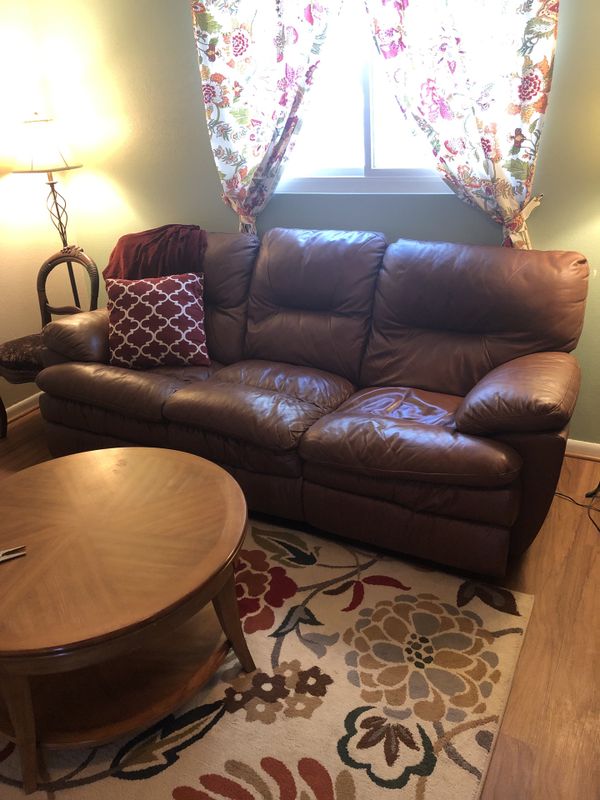 Double Reclining Leather Sofa For In Phoenix Az Offerup