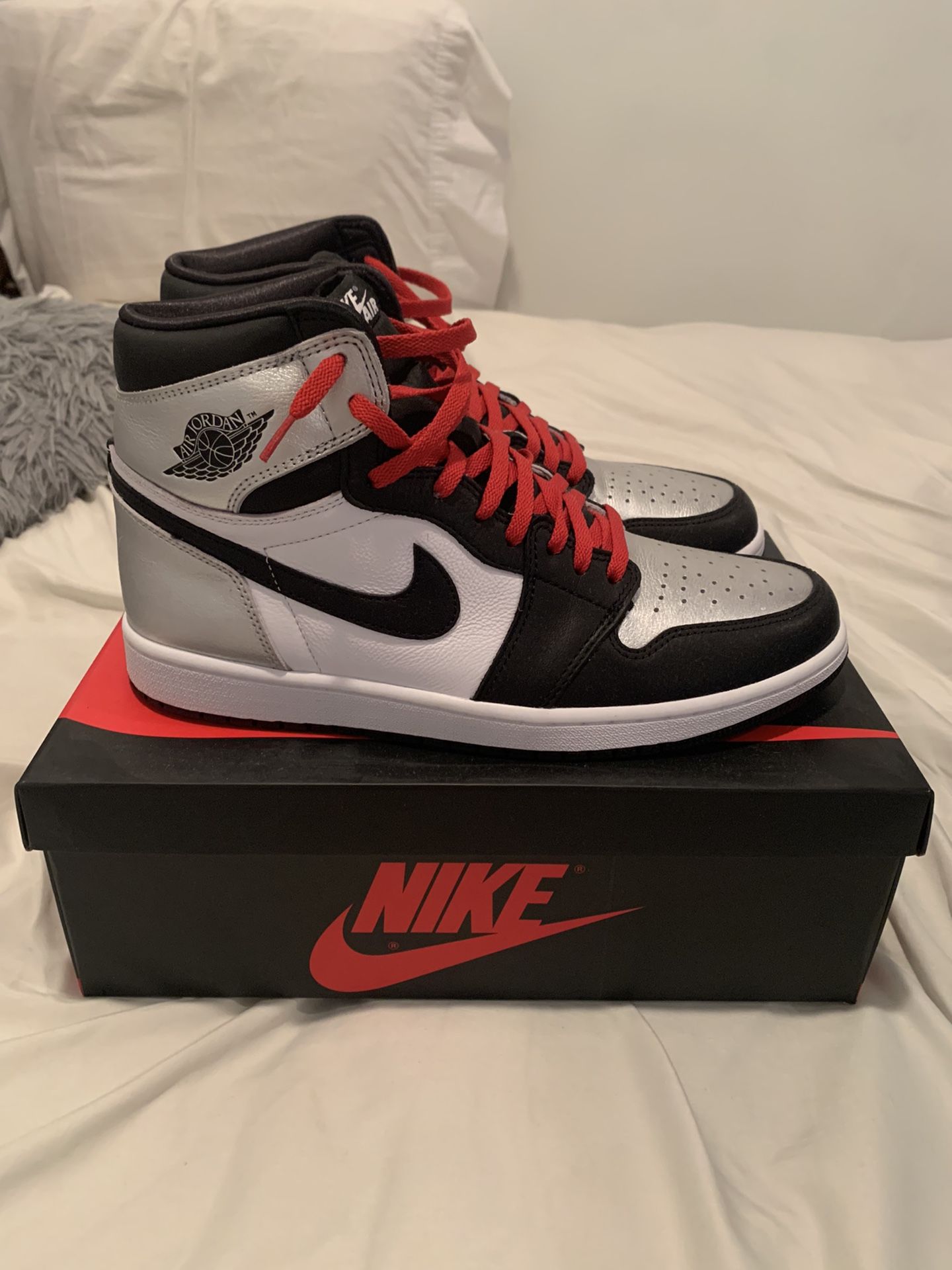 Jordan 1 Silver Toe Size 12