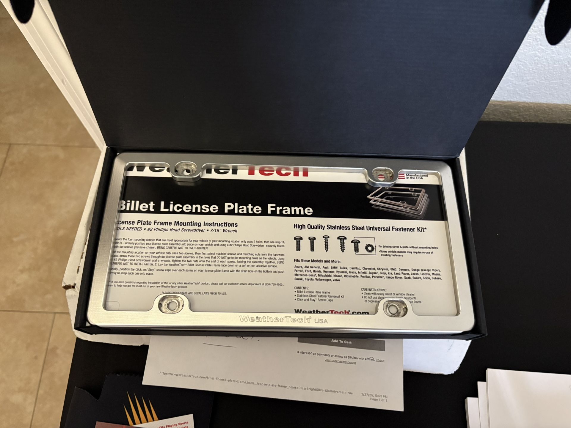 CHROME BILLET LICENSE PLATE