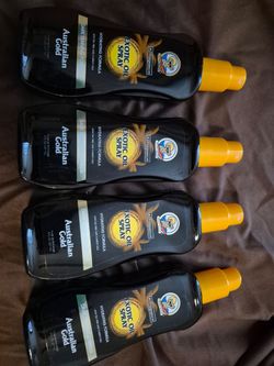 4 brand new Australian gold exotic tanning oil