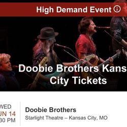 Doobie Brothers Tickets X2