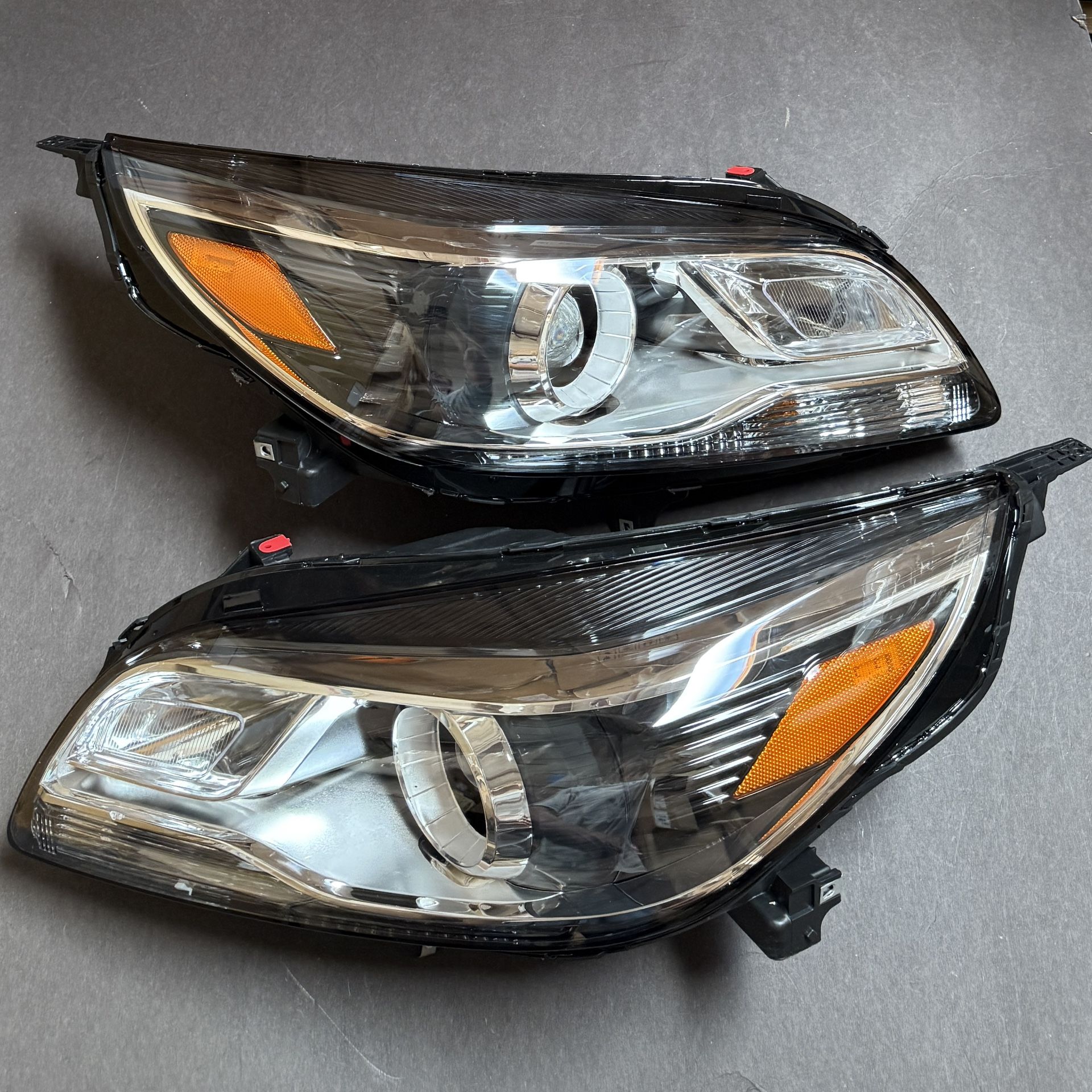 Pair 2013 2014 2015 Chevy Malibu Halogen Projector Headlights Headlamps Left Right Side