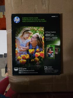 HP Everyday Photo Paper, Glossy, 8.5x11", 50 Sheets