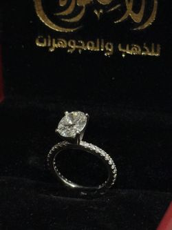 2.32 oval diamond engagement ring 