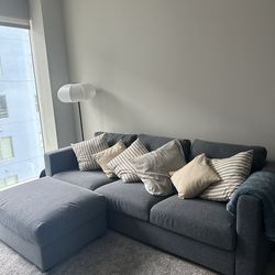 IKEA Finnala Sofa + Storage Ottoman – Medium Gray – Excellent Condition – $400 OBO – Nashville
