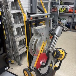 DEWALT 12-Inch Sliding Compound Miter Saw, Double Bevel with DEWALT Miter Saw Stand with Wheels
