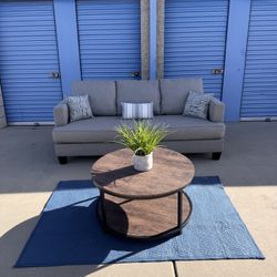 FREE DELIVERY - Modern Gray 3-Seater Minimalist Sofa