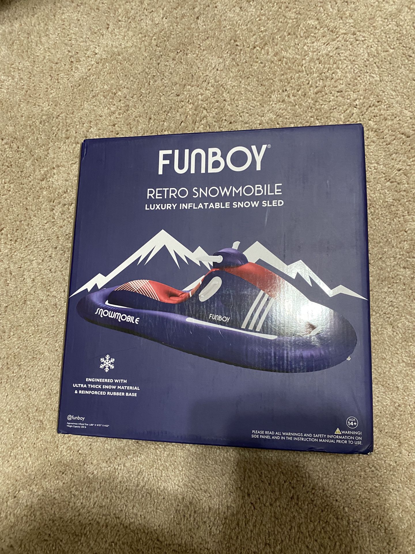 FUNBOY Retro Snowmobile Snow Inflatable