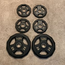 X-Mark Olympic Grip Plates Set