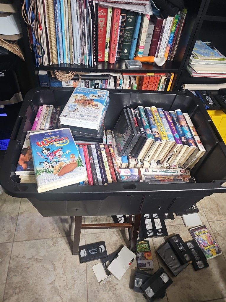 VHS MOVIES AND CD MOVIES