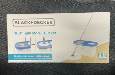 !BRAND NEW! Black + Decker 360 Spin Mop + Bucket