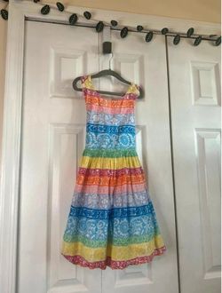 Mini Boden beautiful rainbow dress, size 7-8