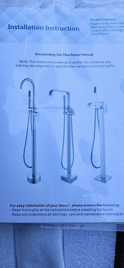 Freestanding Tub Filler Faucet
