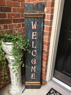 Handcrafted rustic wood signs