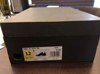 Men's ADIDAS NMD R1 STLT Core Black / Red Solid Size 12 Shoes NEW w/ Box for Sale in Davie, FL - OfferUp