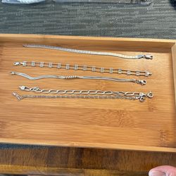 Sterling silver Bracelets 7.5 Inches 