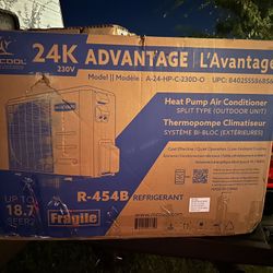 New  24k BTU Ductless Heat Pump Split Air Conditioner