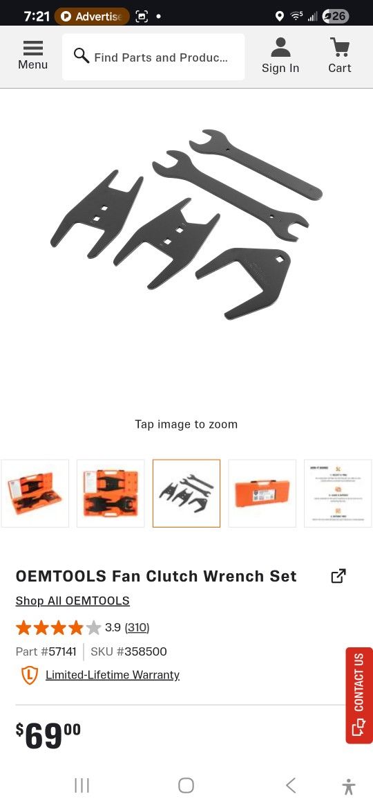 Fan Clutch Wrench Set