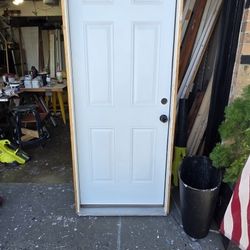 32x80 Back Door Metal . Framed Ready To Install