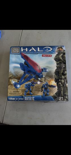 Mega Bloks Halo Blue Series Banshee Set 97202 109 Pieces Covenant Elite Pilot