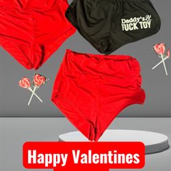 Valentines Day Booty Shorts ! Size Small & Medium ! 