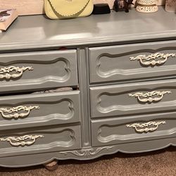French Provincial Dresser and Nightstand 