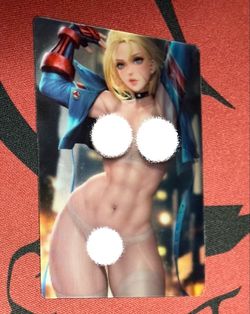 Goddess Story Anime Street Fighter & Nier Lenticular Nude R 18+ Cards Lot (3pcs)
