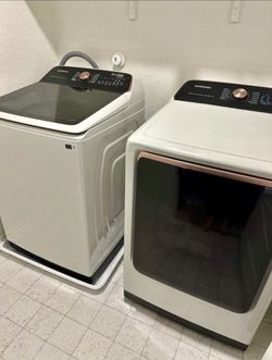 Samsung smart washer and dryer set