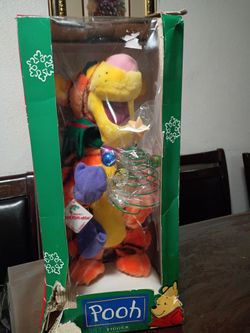 1996 Tigger Plush Toy -XMas Display Figure