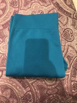 Teal fleece lined leggings