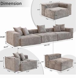 Modern Large Sectional Sofa – Excellent Condition