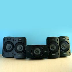 Logitech Z906 5.1 Surround Sound Speaker System – THX, Dolby Digital and DTS Digital Certified – Black
