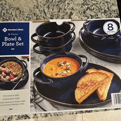 Brand New Bowel And Plate Set
