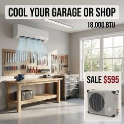 1 1/2 ton mini split ac and heat unit for summer and winter temperature fluctuations
