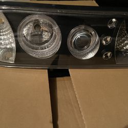 Aftermarket Front Head Lights For 86 to 93 Ford Mustang