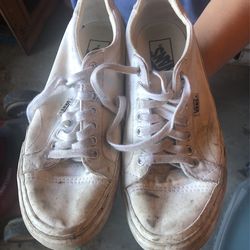 9.5 White Vans Shoes 