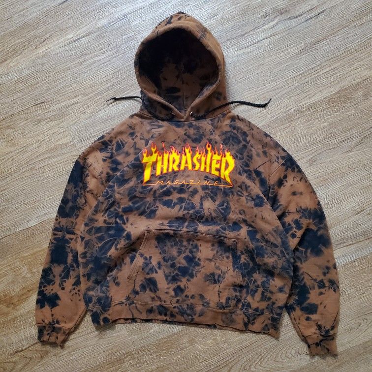 Thrasher Tie Dye Hoodie Large