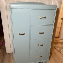 Vintage Robin Blue Armoire/ 