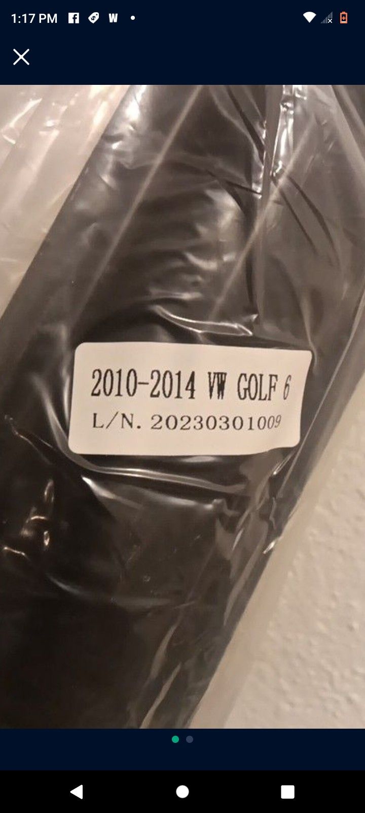 2010-2014 Volkswagen Golf 6 Rain Guard New