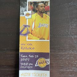 Lakers Game Ticket Stub From 2007 Season During The Kobe Bryant Era!