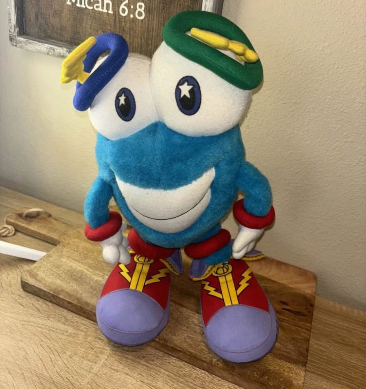 Vintage Olympic Mascot Plush 14” Izzy Stuffed Animal Mascot Toy 1992