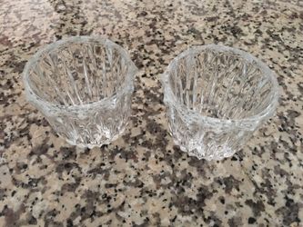 Crystal candle holders