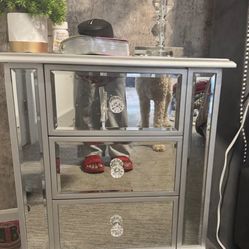 Silver Nightstands 