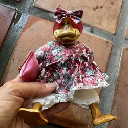 VTG Russ Berrie Kathleen Kelly Critter Factory Lady Duck Shelf Sitter 