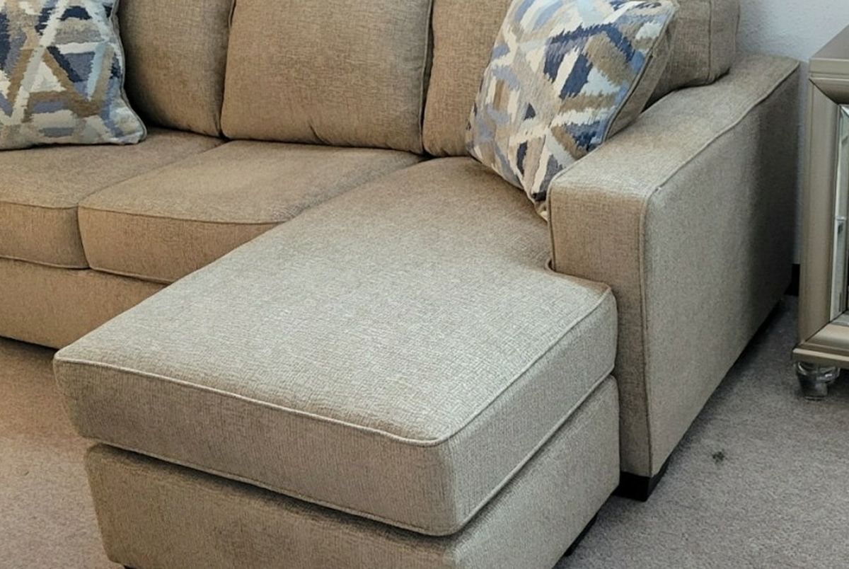 Reversable Sectional Dark Beige Color (Sofa Chaise) New